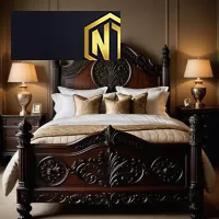 GIƯỜNG NGỦ GỖ LUXURY - GNG02